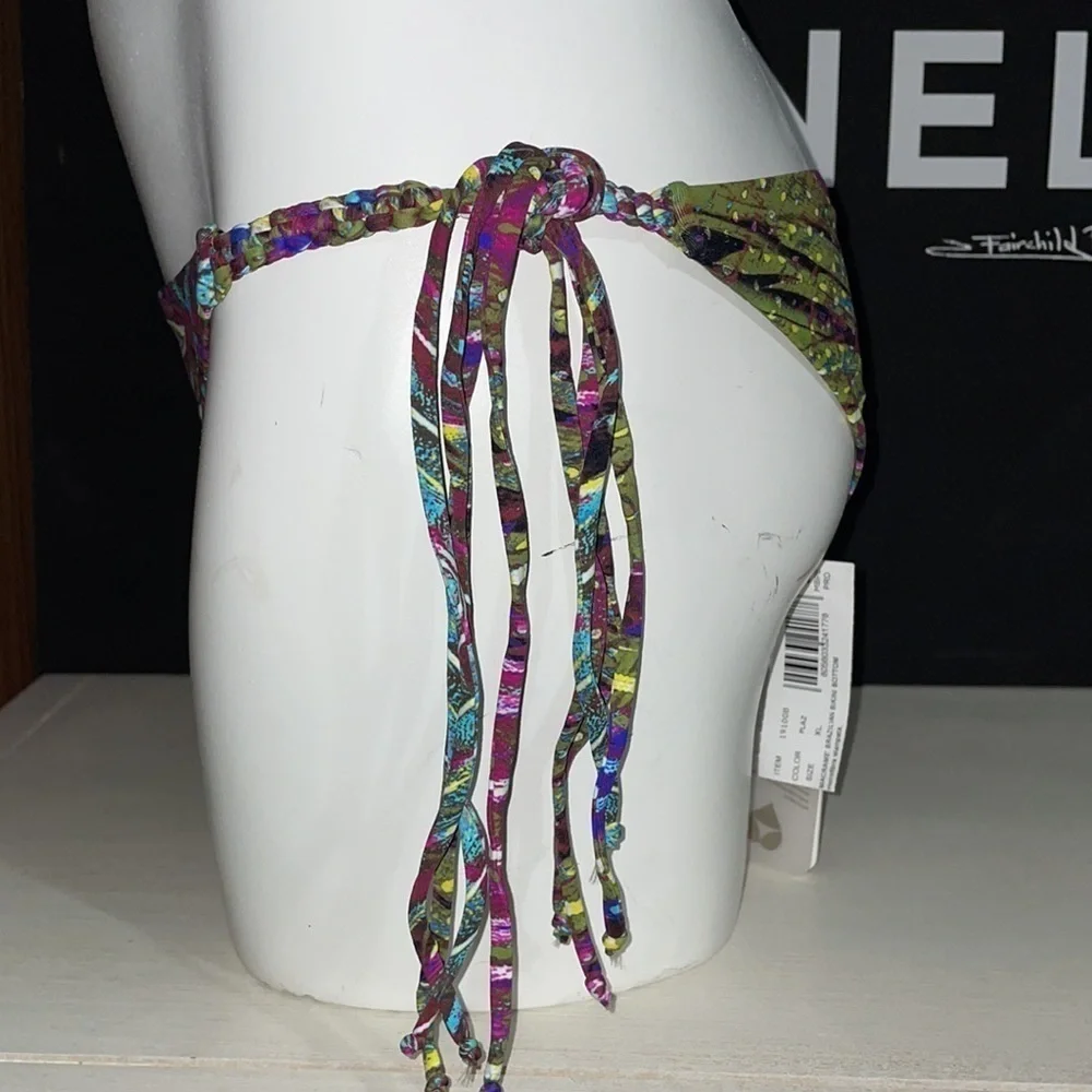 Miss Bikini Luxe Bikini Bottom Macrame Brazilian Bikini Bottom VS Bikini NEW